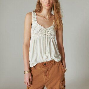 crochet babydoll tank XL